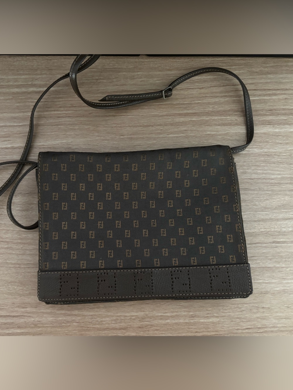 Vintage Fendi Monogram Crossbody Bag